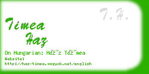 timea haz business card